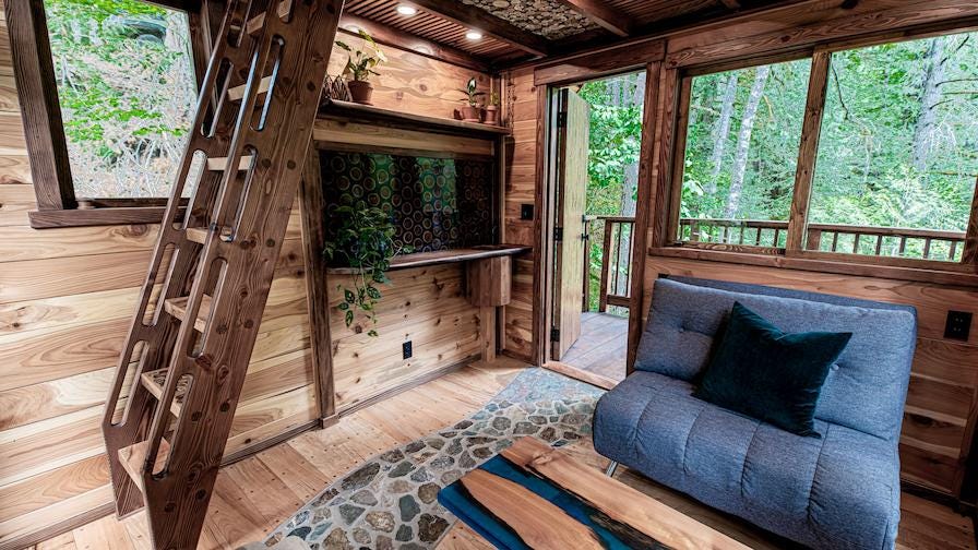 Cabin with loft in British Columbia