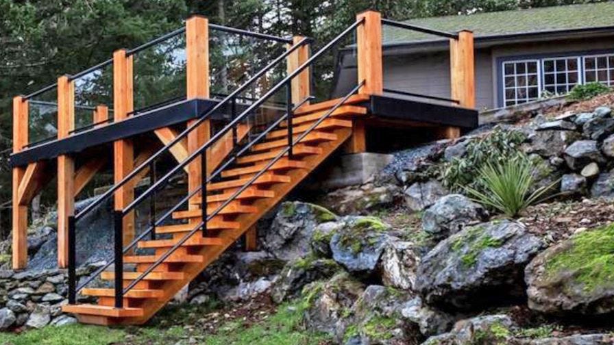 West Coast Custom Timber stairs made from sawmill