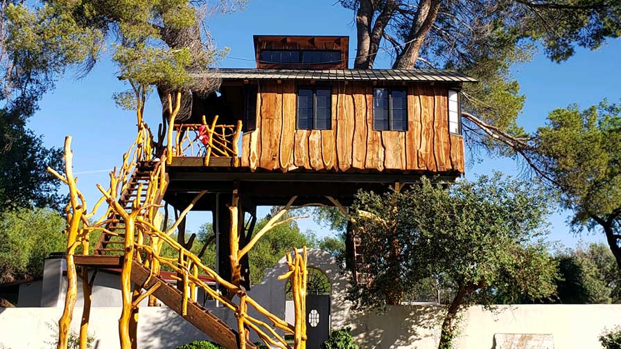 Mesquite treehouse in Arizona