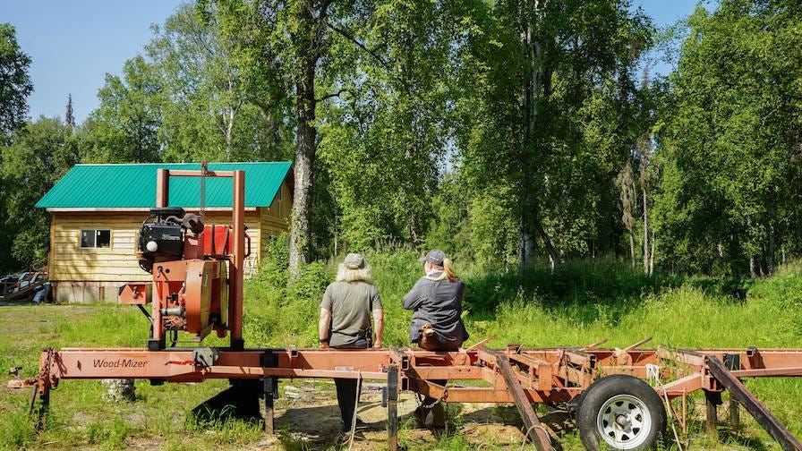 Wood-Mizer LT40 portable sawmill in Alaska