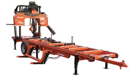 LX450 twin rail hydraulic portable sawmill