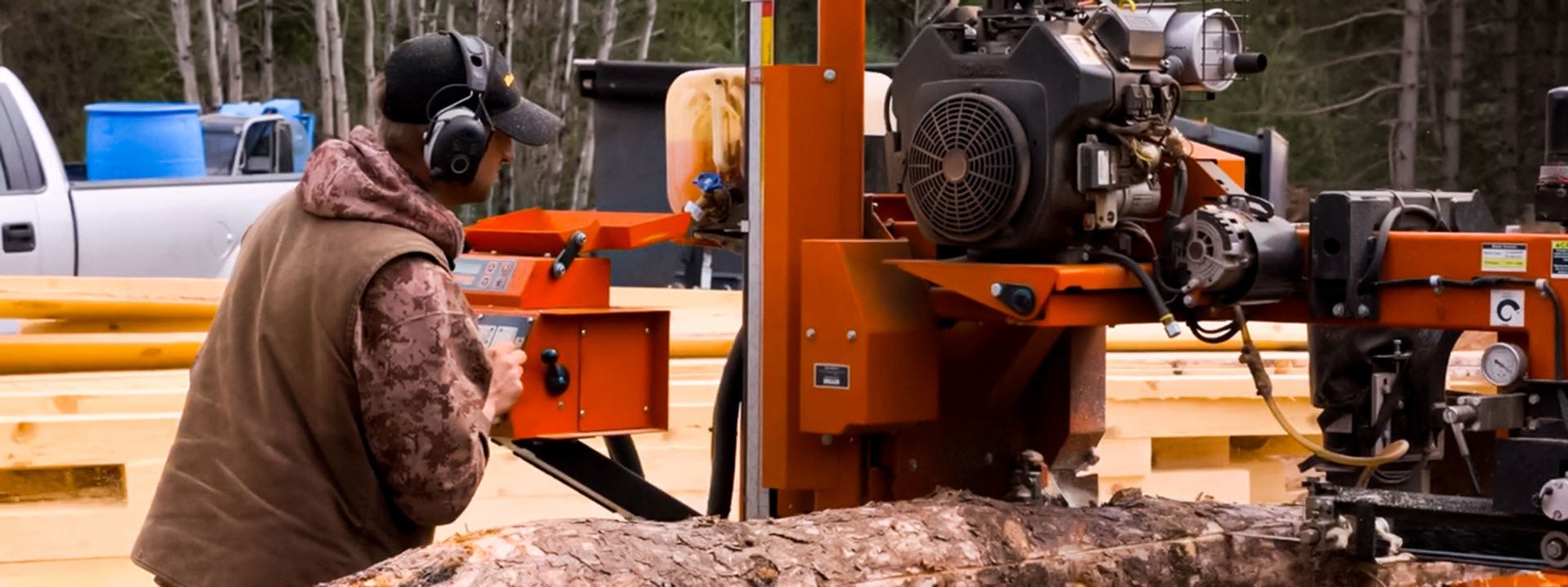 Sawing Lumber for Cabins in Michigan