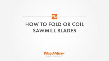 How To Fold or Coil Sawmill Blades