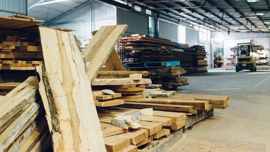 Island Specialty Timbers Stack of Slabs