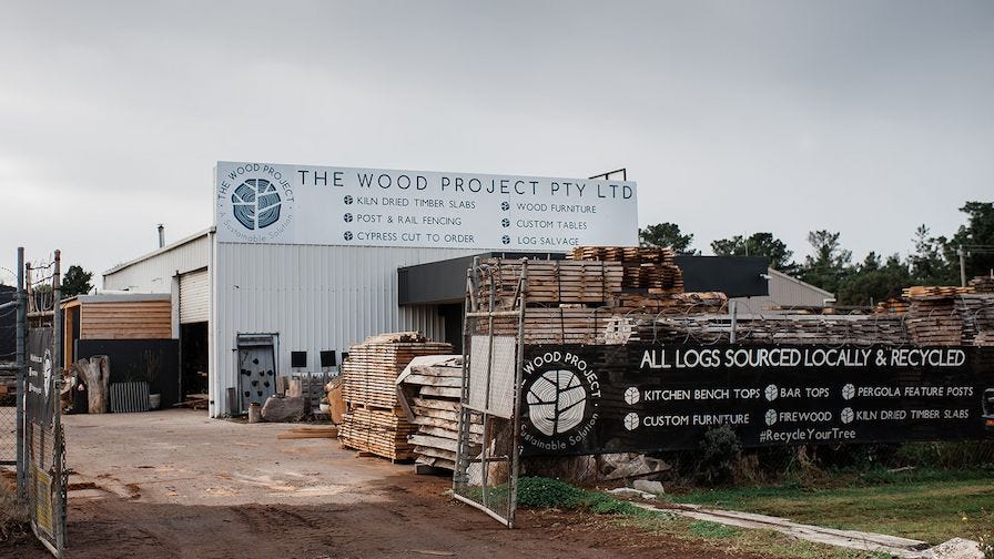 The Wood Project log yard