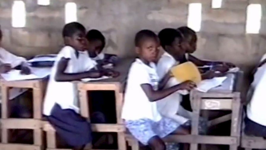 School desks and chairs