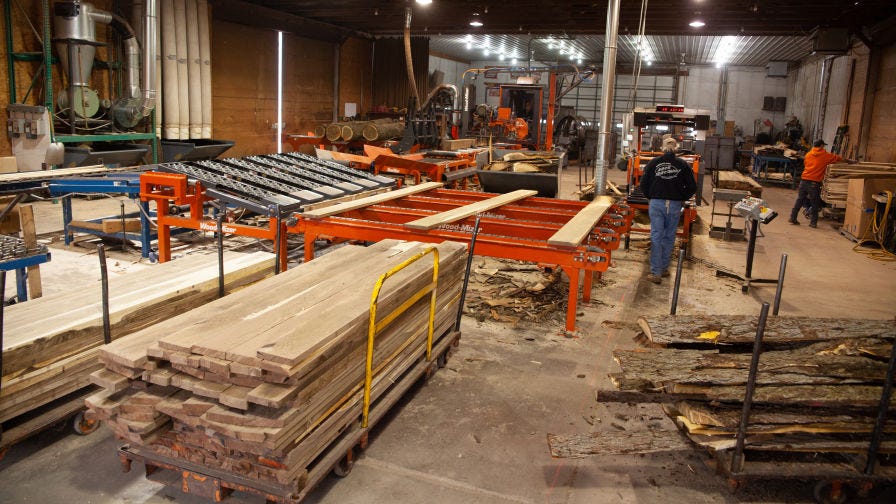 L Garbers and Sons Sawmill system