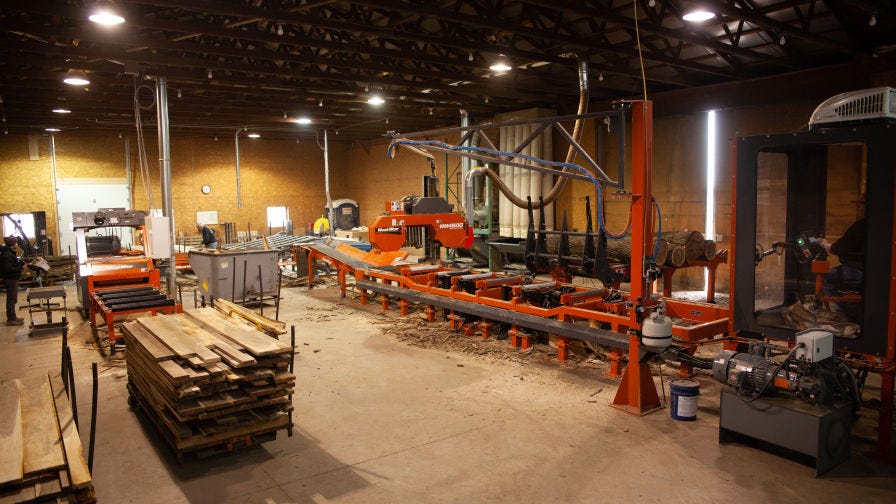 L Garbers and Sons Sawmill system
