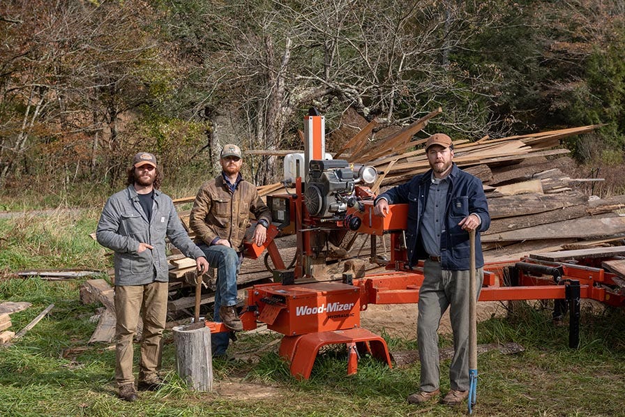 Mountain Works with Wood-Mizer portable sawmill