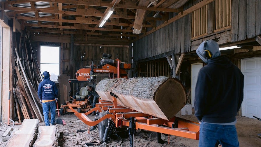 Restoration Sawmill hydraulics