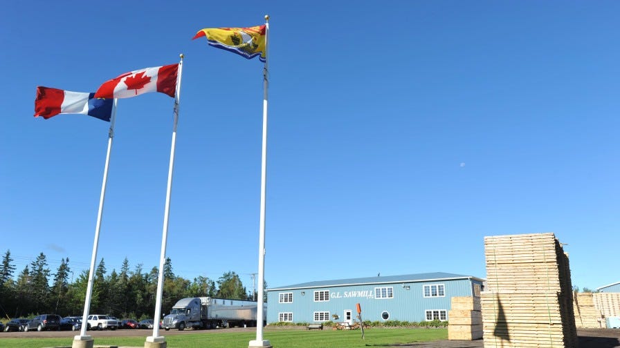 GL Wood Products facility in Canada