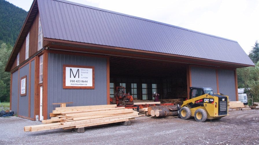 Morris Sawmill and Lumber building
